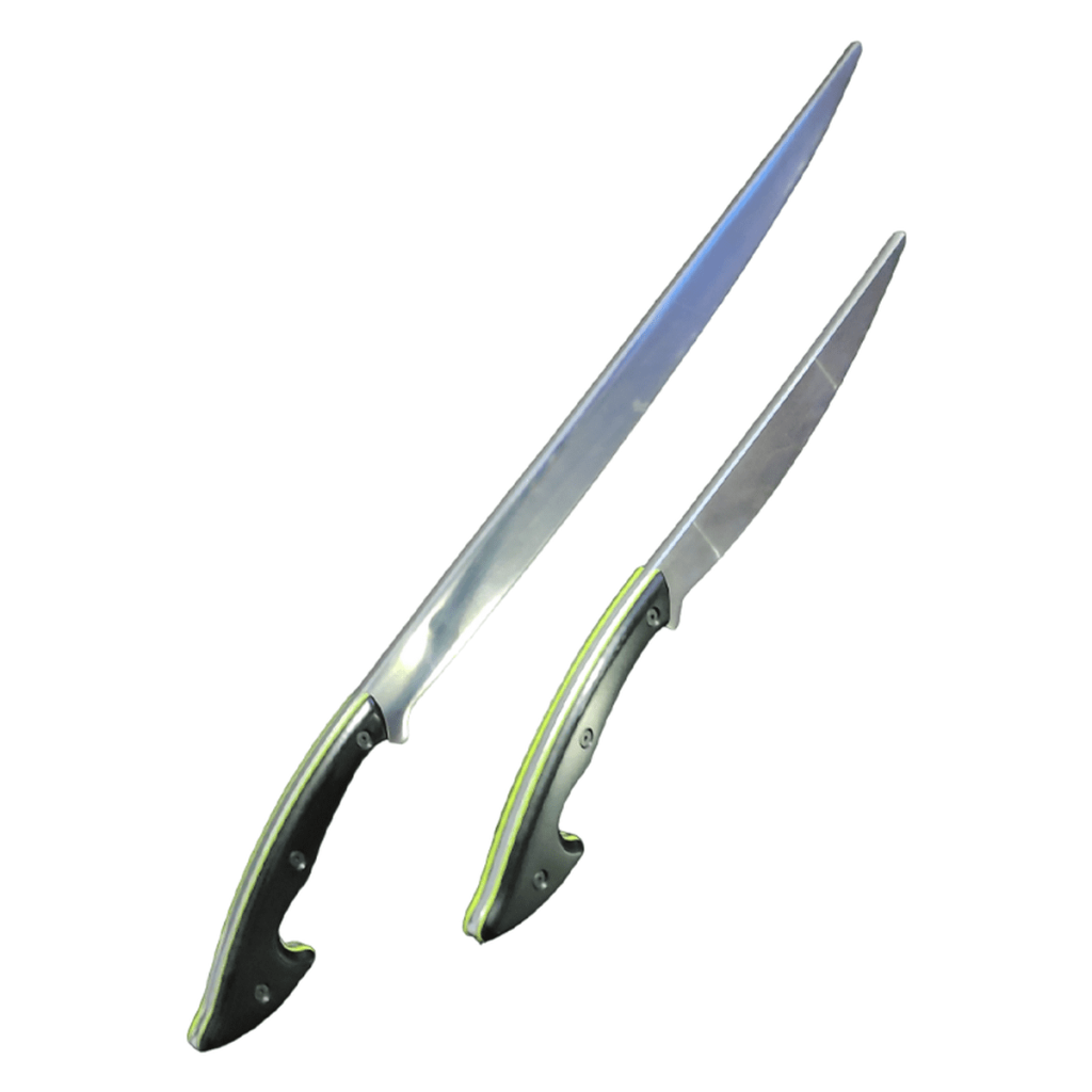 Espada y daga training blades set made from durable aluminum for Kali, Eskrima and Arnis practice.