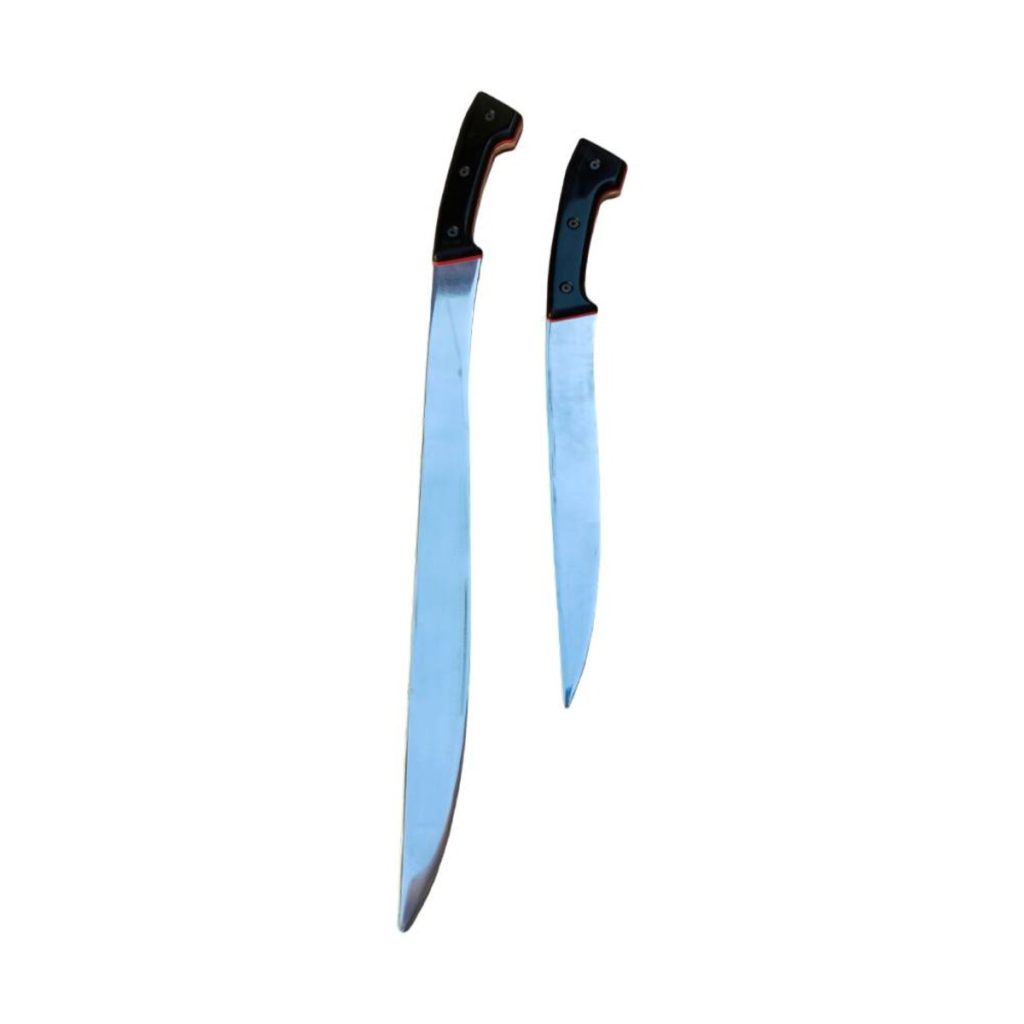Espada y daga training blades set made from durable aluminum for Kali, Eskrima and Arnis practice.