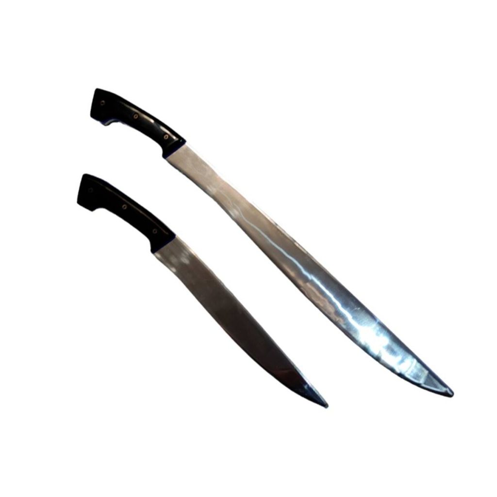 Espada y daga training blades set made from durable aluminum for Kali, Eskrima and Arnis practice.